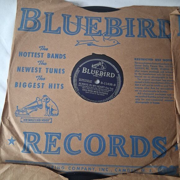 Lot of 5 Vintage Bluebird 78 RPM Records – Glenn Miller, Charlie Barnet, Prairie - Picture 12 of 12